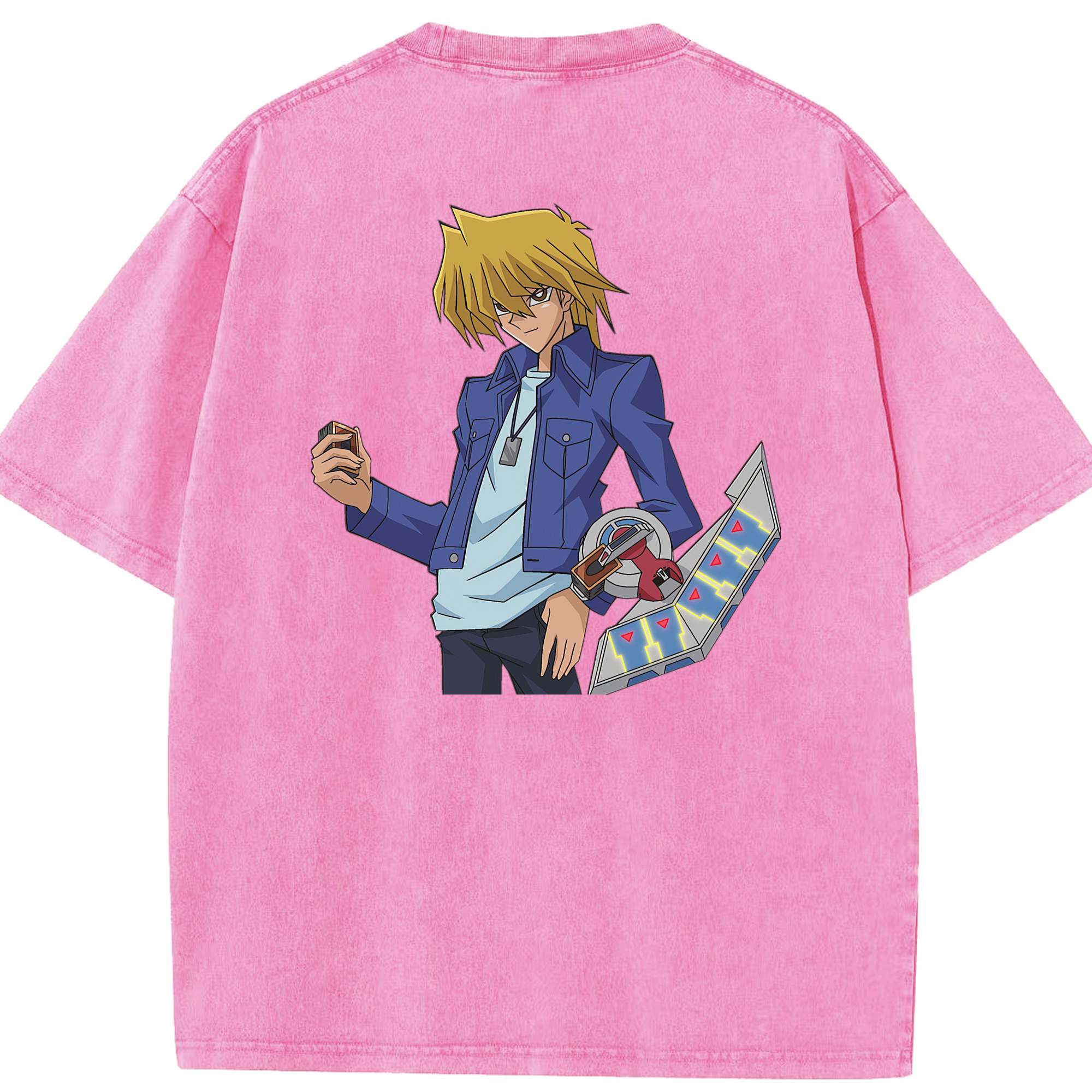 （画像用） 遊☆戯☆王 Yu-Gi-Oh! 綿100% ヴィンテージ風 半袖Tシャツ（背面プリント）